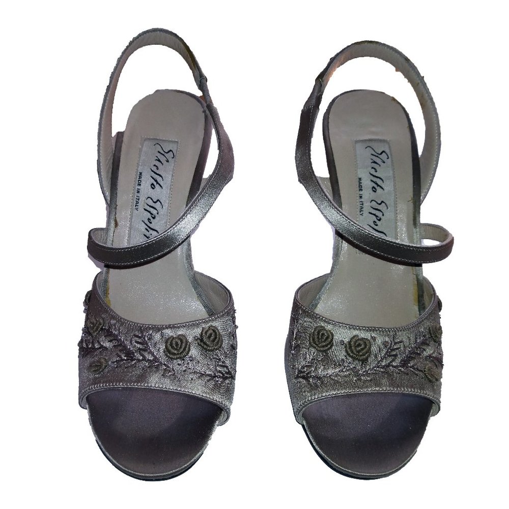 Silver Women’s Heels, Size 5.5